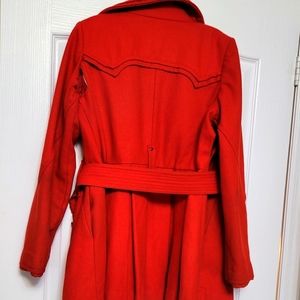 RED SIZE LARGE MISS SIXTY WOOL BLEND JACKET